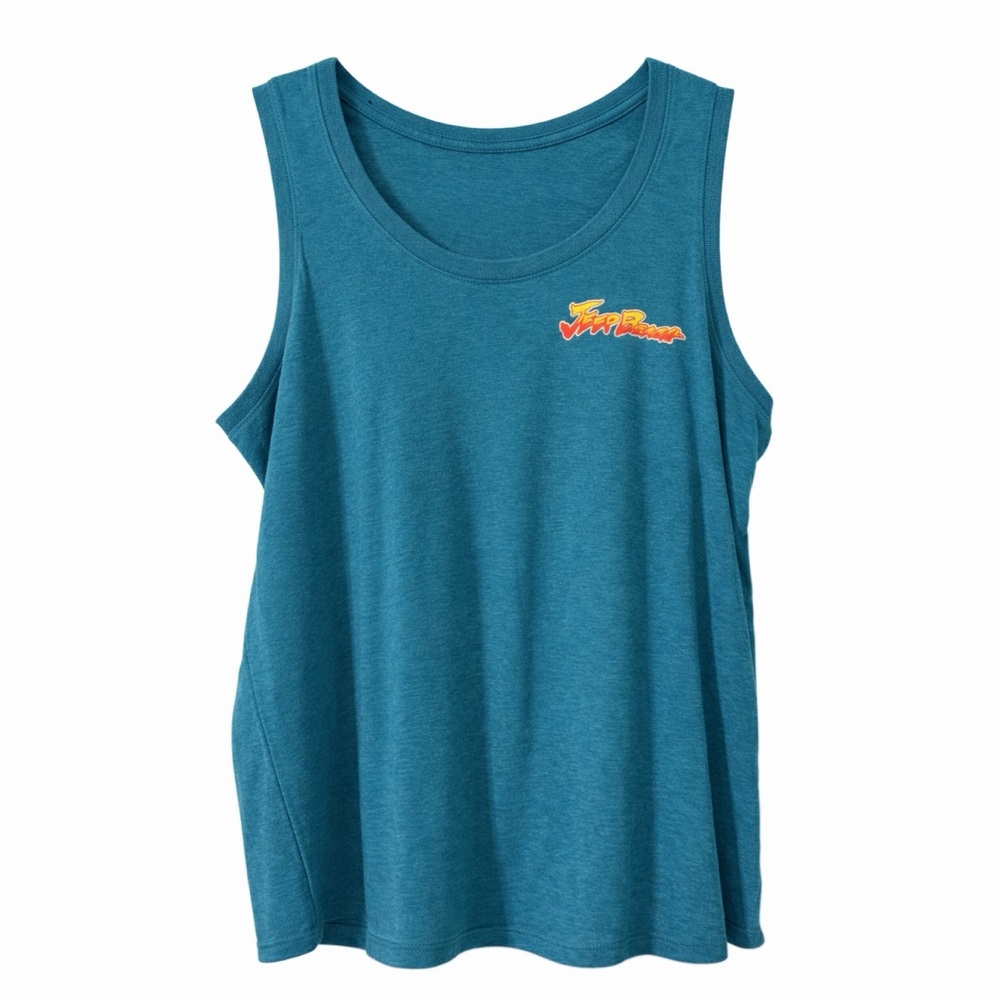 Official 2022 Jeep Beach Teal Tank Top Women’s L | Summer Jeep Style